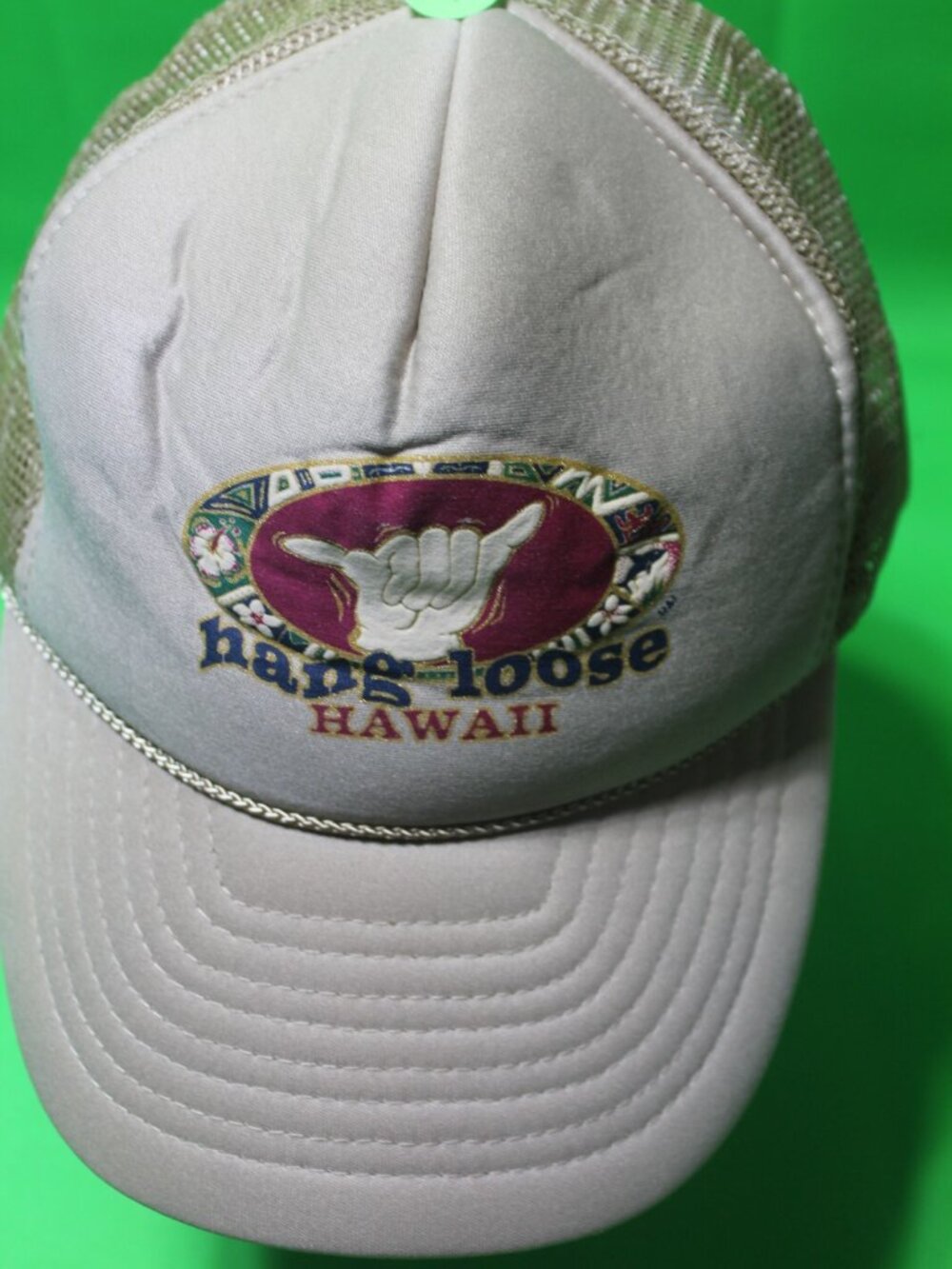 vintage hang loose Hawaii hat cap trucker snapback mesh